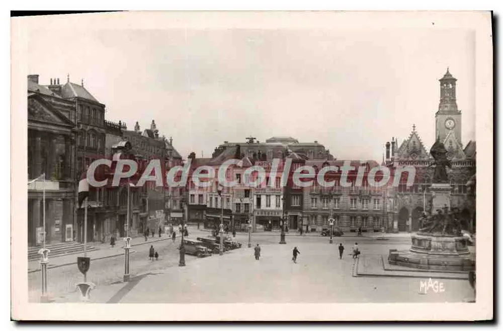 Saint-Quentin (Aisne) — A Praça — G. Roard, editor, 15, rue de l'Aqueduc - Paris - Frente