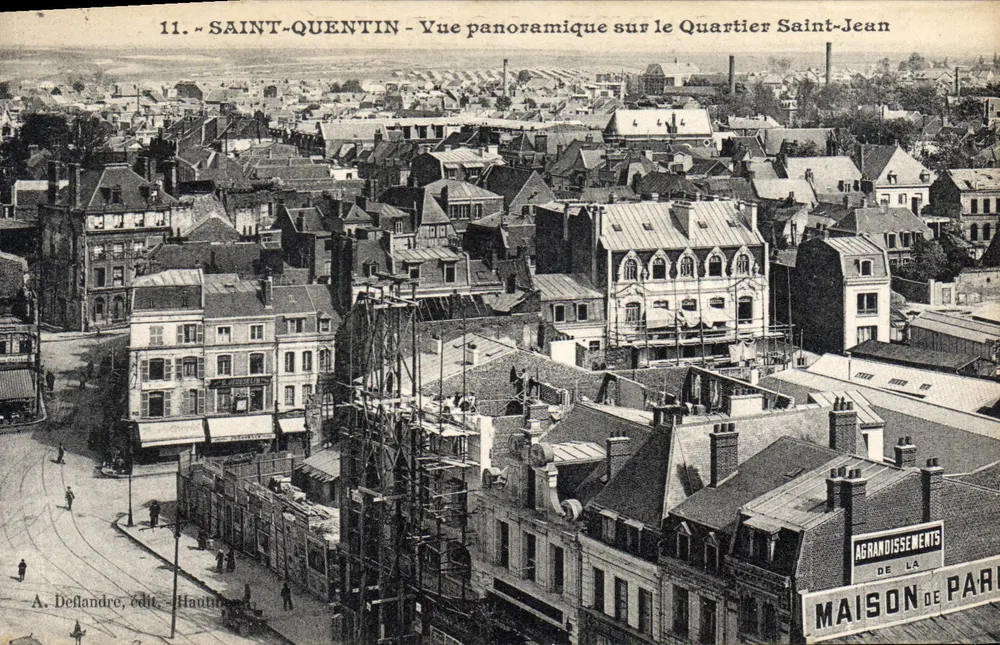 Saint-Quentin - Panoramablick auf das Viertel Saint-Jean — A. Deflandre, Verlag - Hauts-de-France - Vorderseite