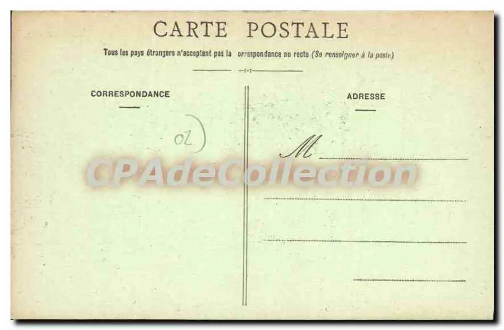 Saint-Quentin - A Basílica em reparação — editor desconhecido, n° 29 - Verso