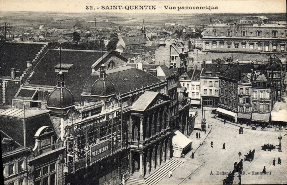 Saint-Quentin — Visão panorâmica — A. Deflandre, edit. - Hautmont - Frente