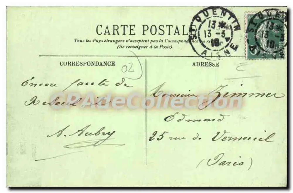 Saint-Quentin — Torre de Rocourt — LL. n°53 - Verso