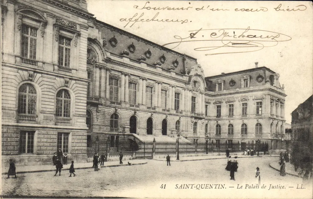 Saint-Quentin — O Palácio de Justiça — LL. n°41 - Frente