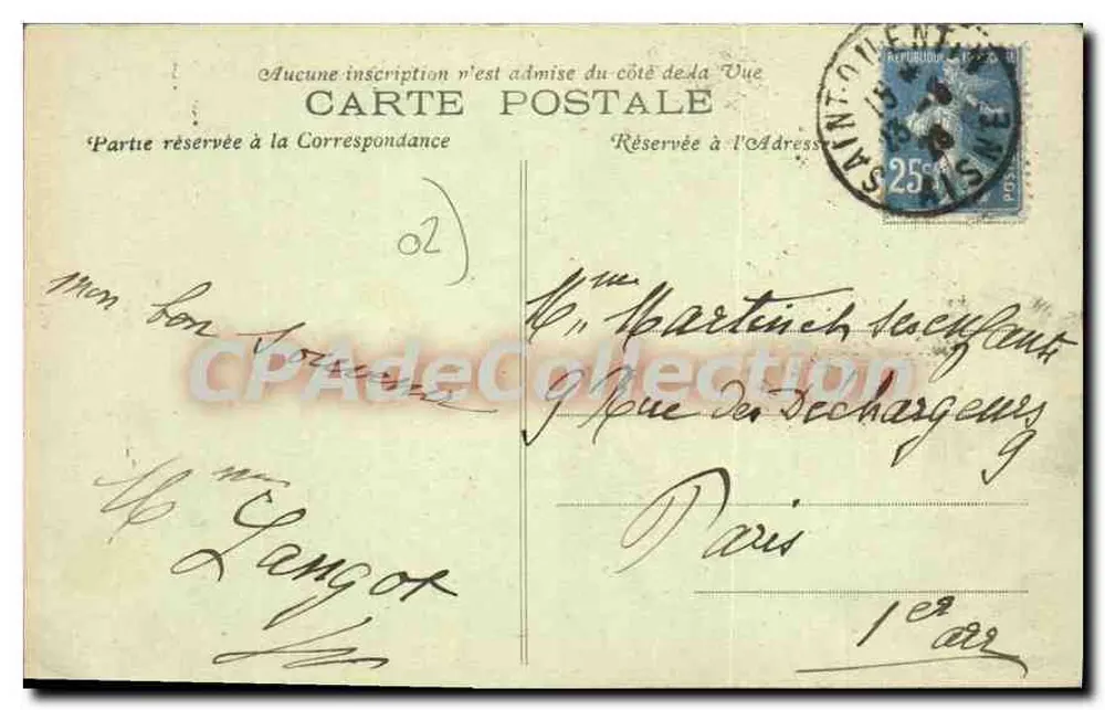 Saint-Quentin — O Jardim de Horticultura — L. D. - Verso