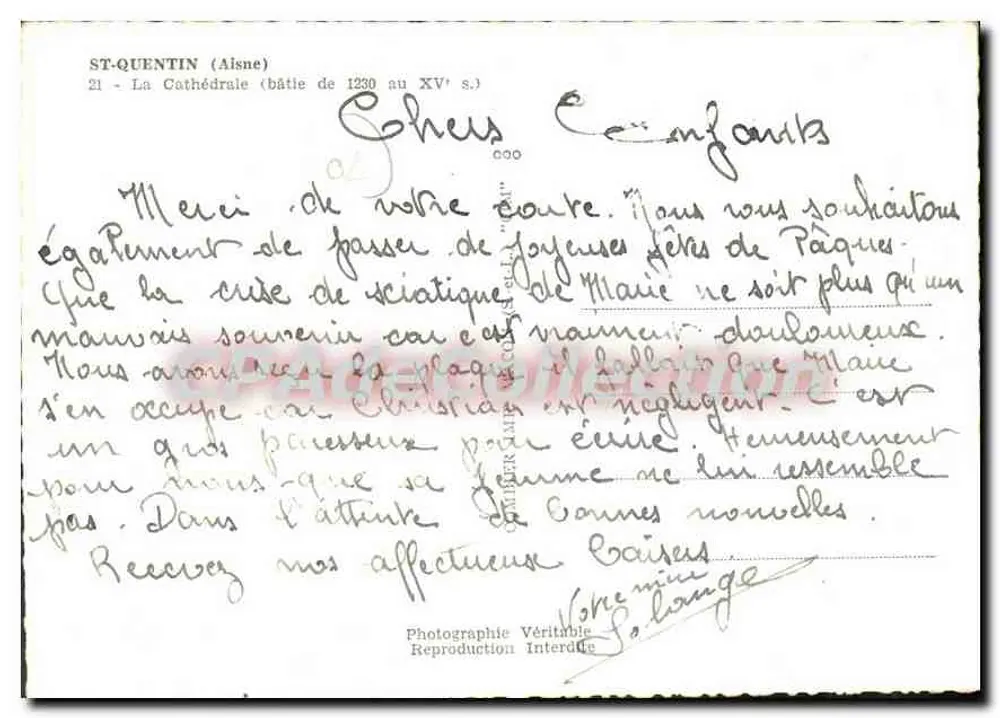 St-Quentin (Aisne) — Die Kathedrale (erbaut von 1230 bis ins 15. Jahrhundert) — Cring - Rückseite