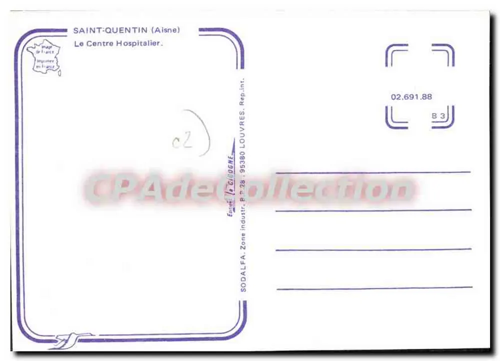 Saint-Quentin (Aisne) — O Centro Hospitalar — SODALFA, Zona Industrial, 95380 Louvres - Verso