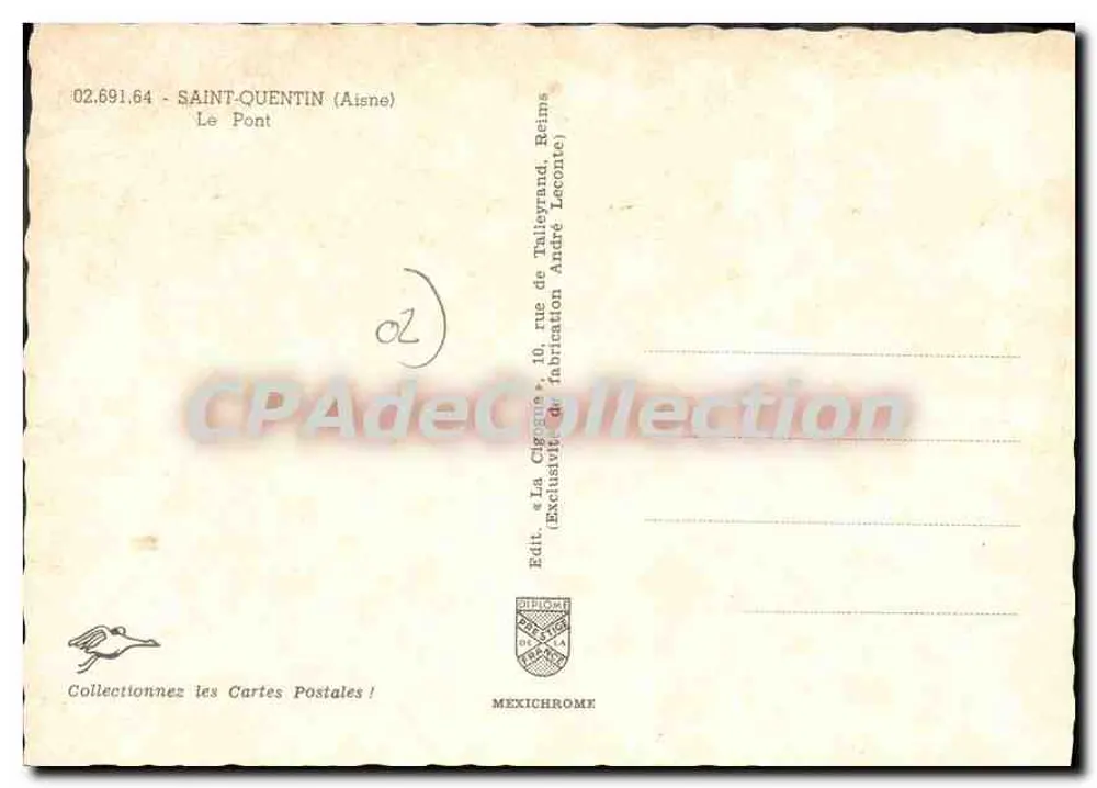 सेंट-क्वेंटिन (एइन) — पुल — एडिटर ला सिगोन, रीम्स - पीछे