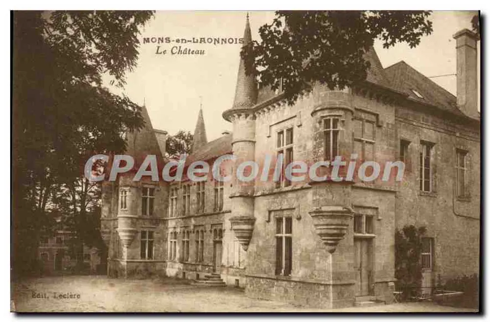 Mons-en-Laonnois — Schloss — Verlag Leclère - Vorderseite