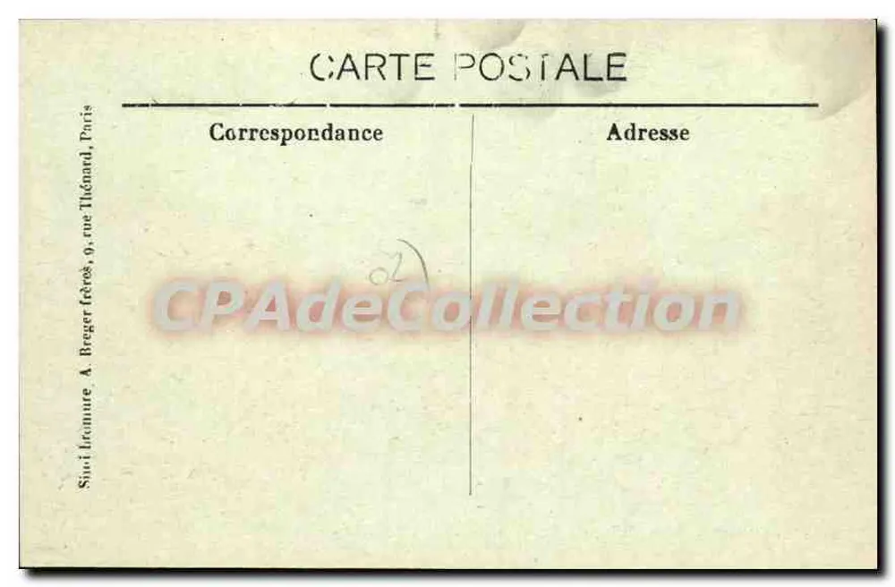 Origny-Sainte-Benoite - Fachada da Igreja — Editor Vauthier-Crampon - Verso