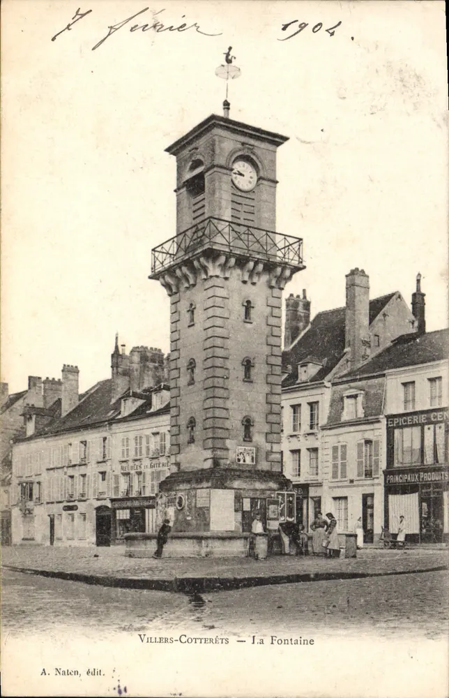 Villers-Cotterêts — Fontäne — A. Naten, Verlag - Vorderseite