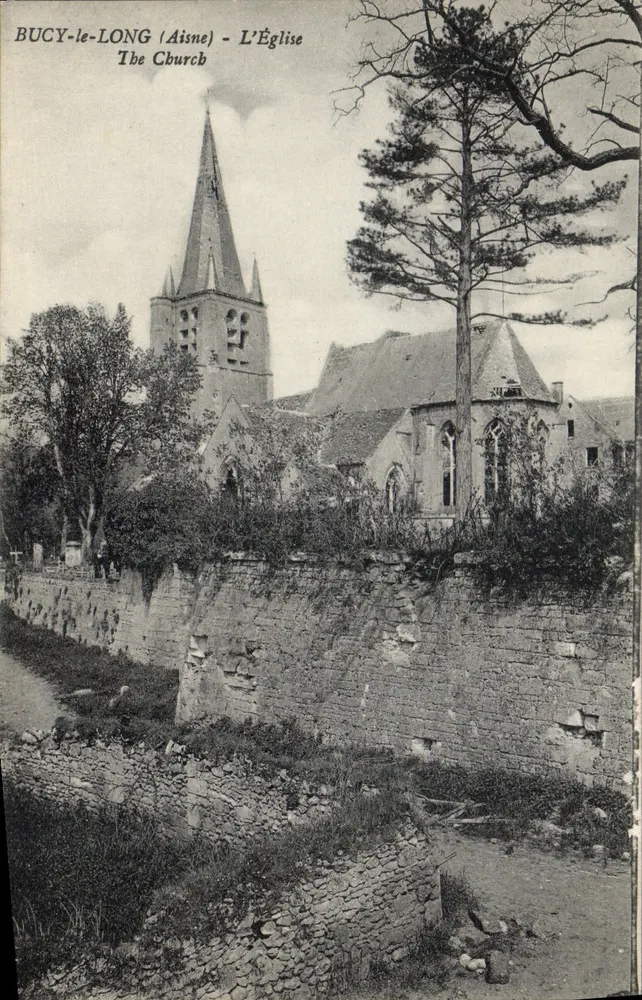 BUCY-le-LONG (Aisne) - A Igreja - The Church - Frente