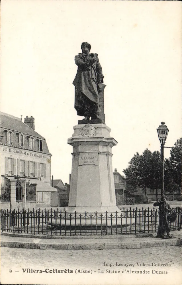Villers-Cotterêts — Statue von Alexandre Dumas — Imp. Lécuyer, Villers-Cotterêts - Vorderseite