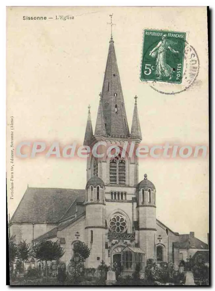 Sissonne — A Igreja — Portolan Paru tier, editores, Sissoonne (Ainmo) - Frente
