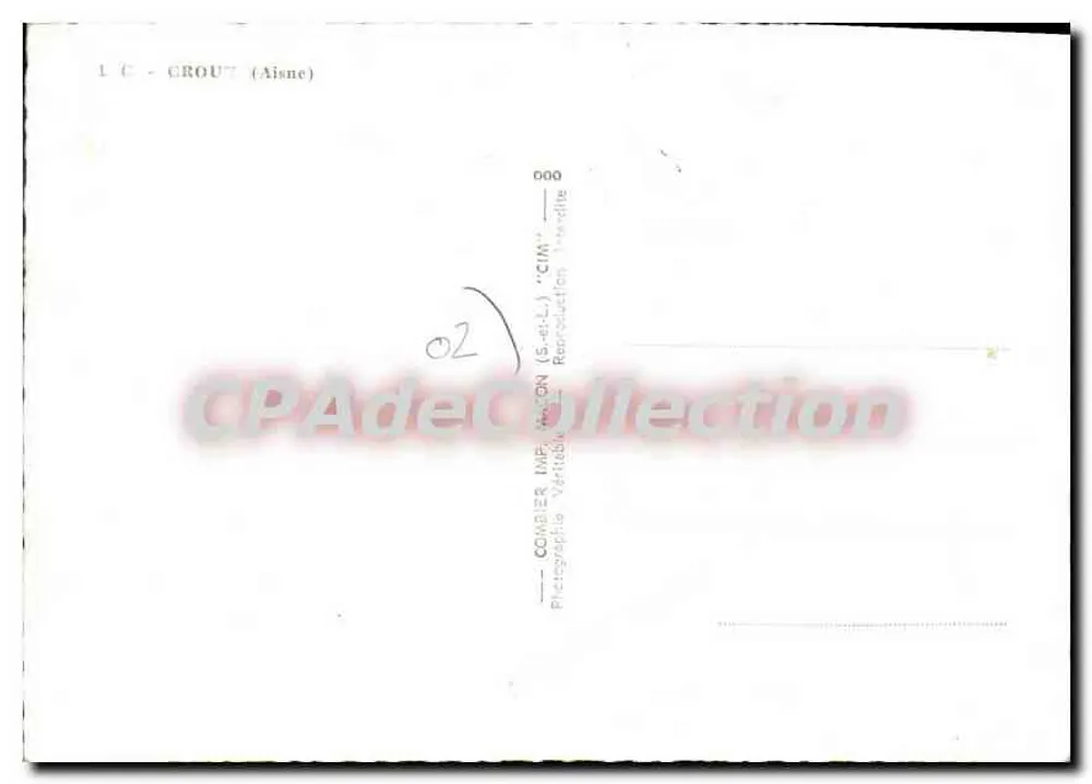 Crouy (Aisne) — vista da cidade e do canal — editor CIM - Verso
