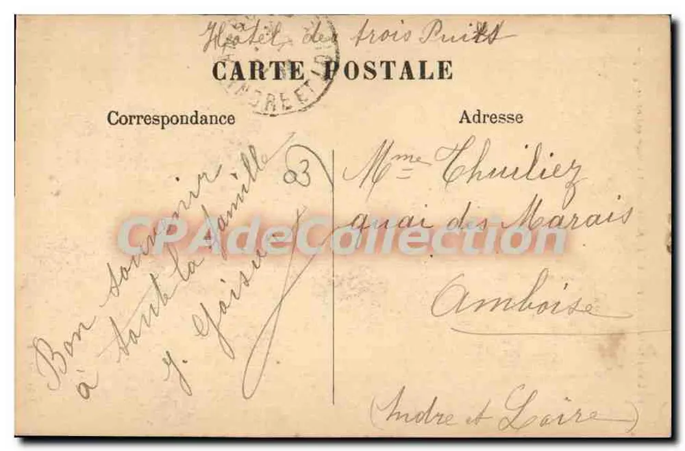 Bourbon-l'Archambault (Allier) — La tour qui qu'en grogne — Photo à Bourbon - Verso