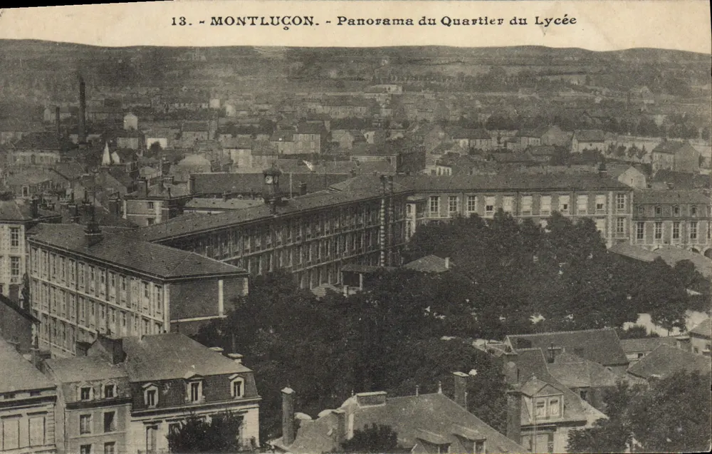 Montluçon - Panorama do Bairro do Liceu - Frente