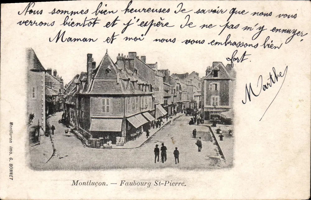 Montluçon — Faubourg St-Pierre — Montluçon Imp. & Bonnet - Frente