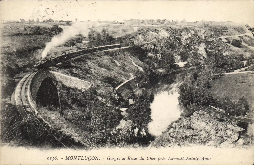 Schluchten und Ufer des Cher nahe Lavault-Sainte-Anne — Montluçon — 0156 - Vorderseite