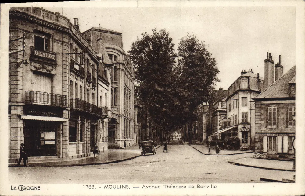Moulins — Avenue Théodore-de-Banville — Die Gans, n°1763 - Vorderseite