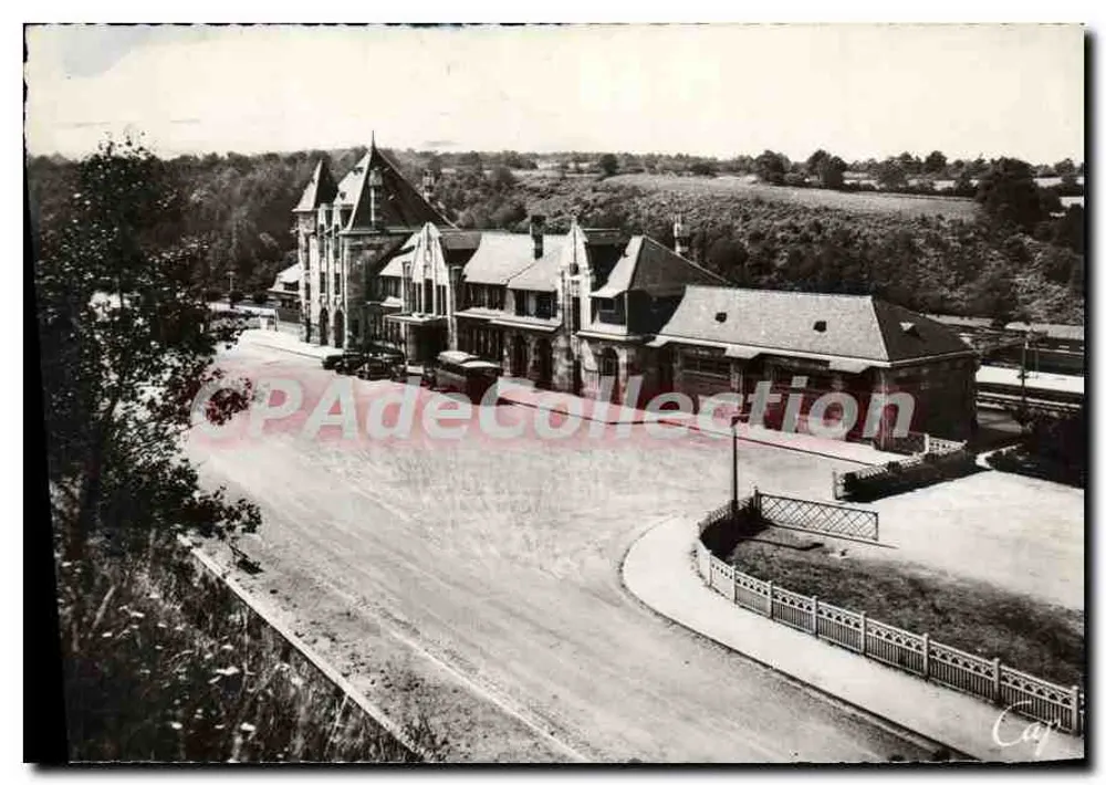 Estação de Montluçon — vista aérea — CPAdeCollection - Frente