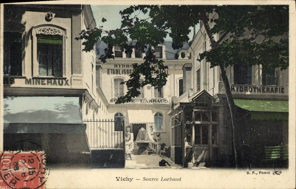 Vichy — Fonte Larbaud — B.F., Paris - Frente