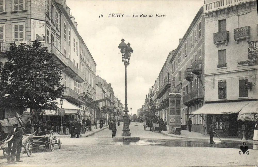 Vichy — A Rue de Paris — editor C.C. n°56 - Frente