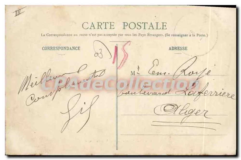 Vichy - Place Victor-Hugo et Rue de Nîmes — L. R. - 99 - Verso