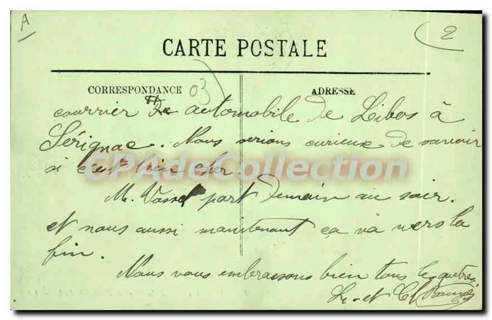 Vichy — Die Esel auf dem Place de l'Hôtel-de-Ville — LL n°294 - Rückseite