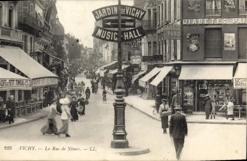 Vichy — Rue de Nîmes — LL. — Wydawnictwo LL, nr 225 - Awers