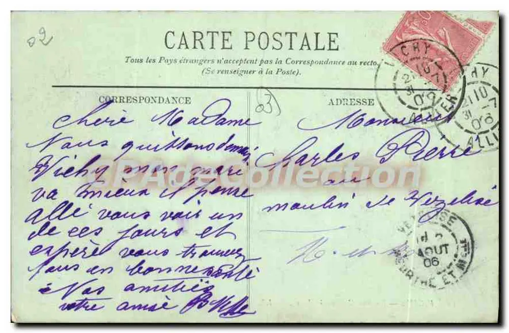 Vichy — A Rue Cunin-Gridaine — LL. - Verso