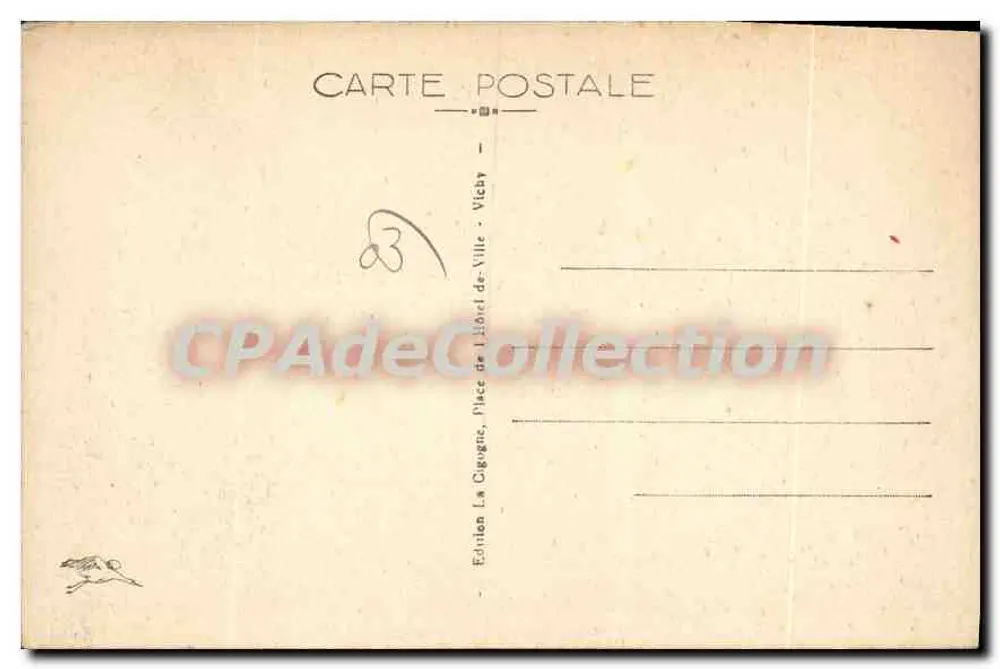 Vichy — O Estádio — Editor La Cigogne, n° 455 - Verso
