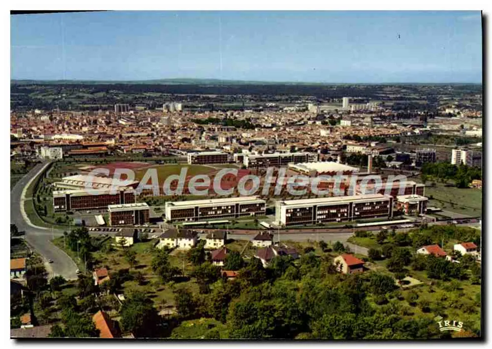 Vichy (Allier) — Luftbild des Gymnasiums Presles — Hachette Editions - Vorderseite