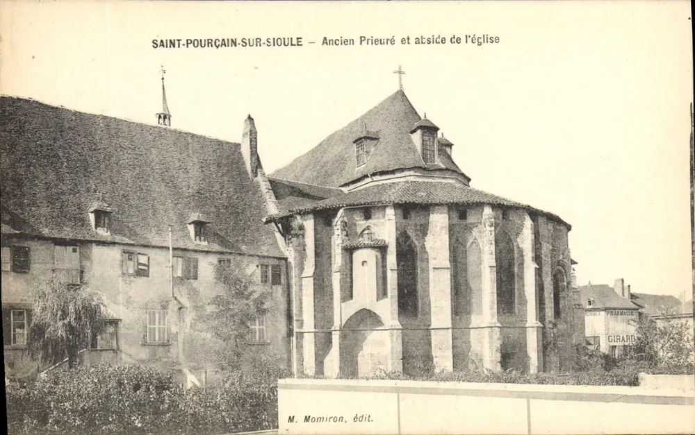 Saint-Pourçain-sur-Sioule — Alter Prämonstratenserstift und Kirchenapsis — Verlag M. Momiron - Vorderseite