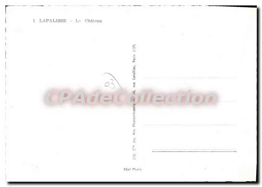 लापालिस - किला - पुल और पोंट के ग्रैंड कैफे के दृश्य - प्रकाशक CPAP - पीछे