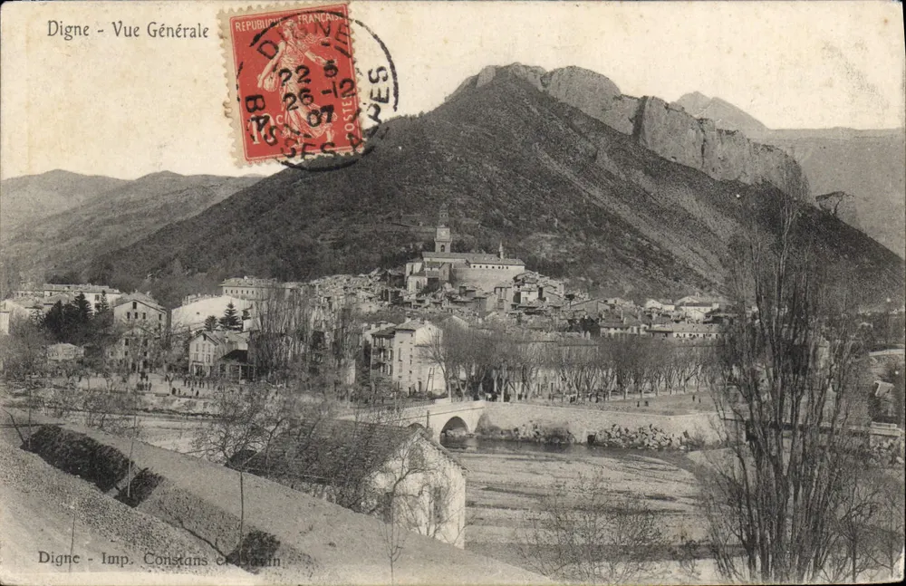 Digne - Vista Geral — Imp. Constans et Savin - Frente