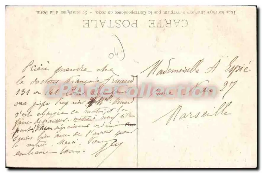 Digne - Vista Geral — Imp. Constans et Savin - Verso