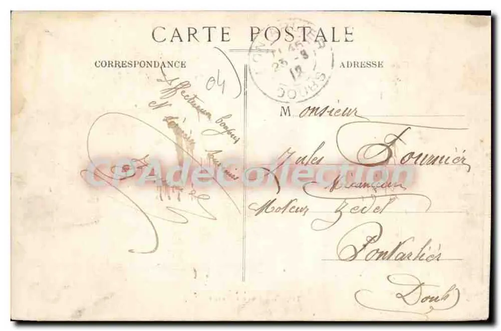 Digne — Vista Geral — Imp. Coirieux et Davia - Verso