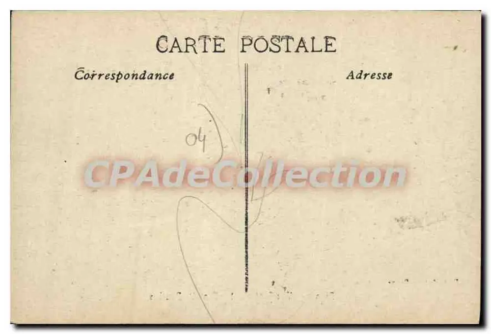 Digne — Allgemeiner Blick und die Bane des Dourbes — Édit. Autric, Digne - Rückseite