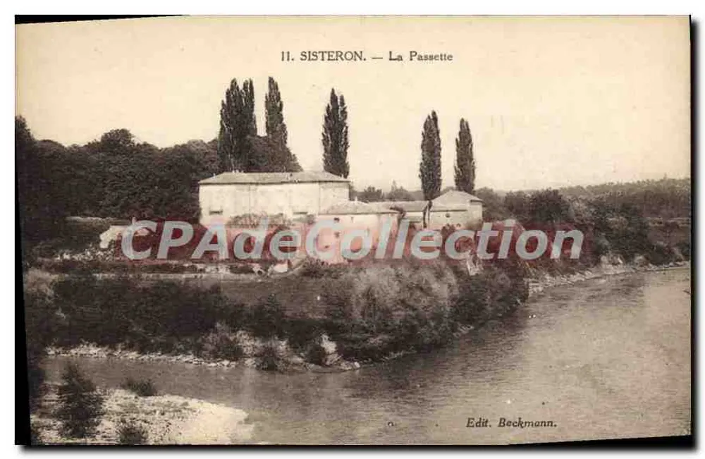Sisteron — A Passette — Edição Beckmann - Frente