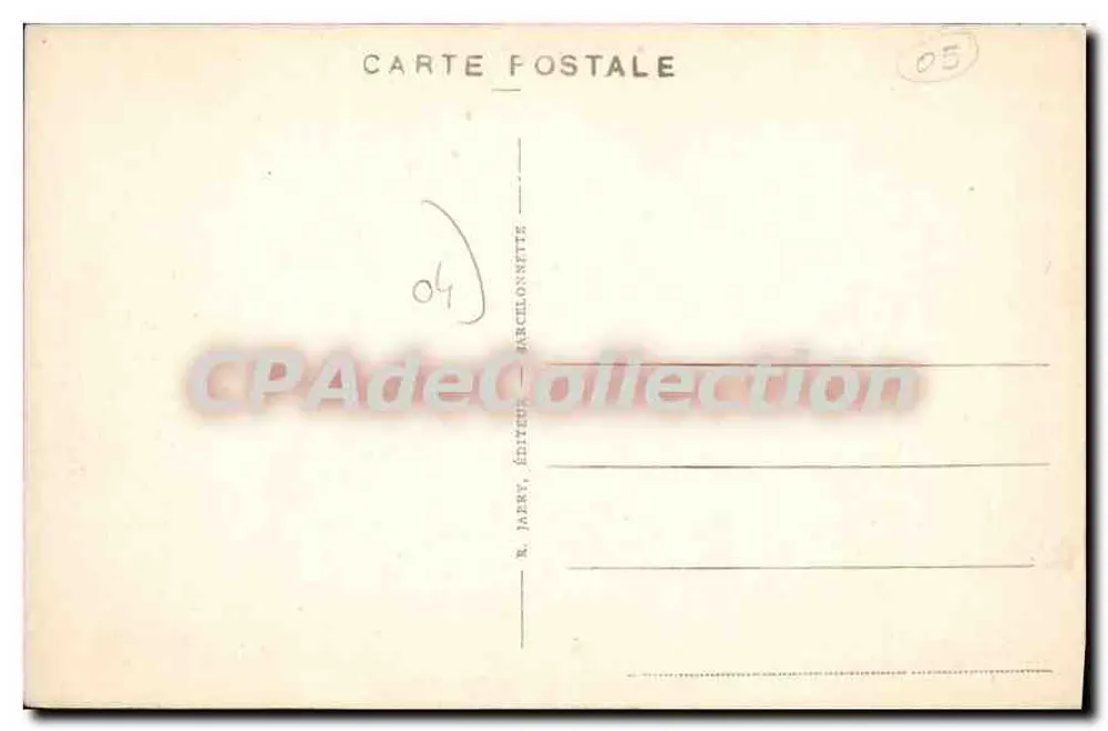 Refúgio do Col de Vars — Estrada das Alpes — editor J. Iaery, Marcelonnette - Verso