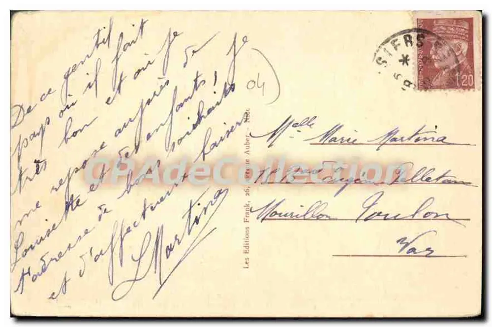 Jausiers (B.-A.) — Vista geral — Edição Les Éditions Frap, n°9 - Verso