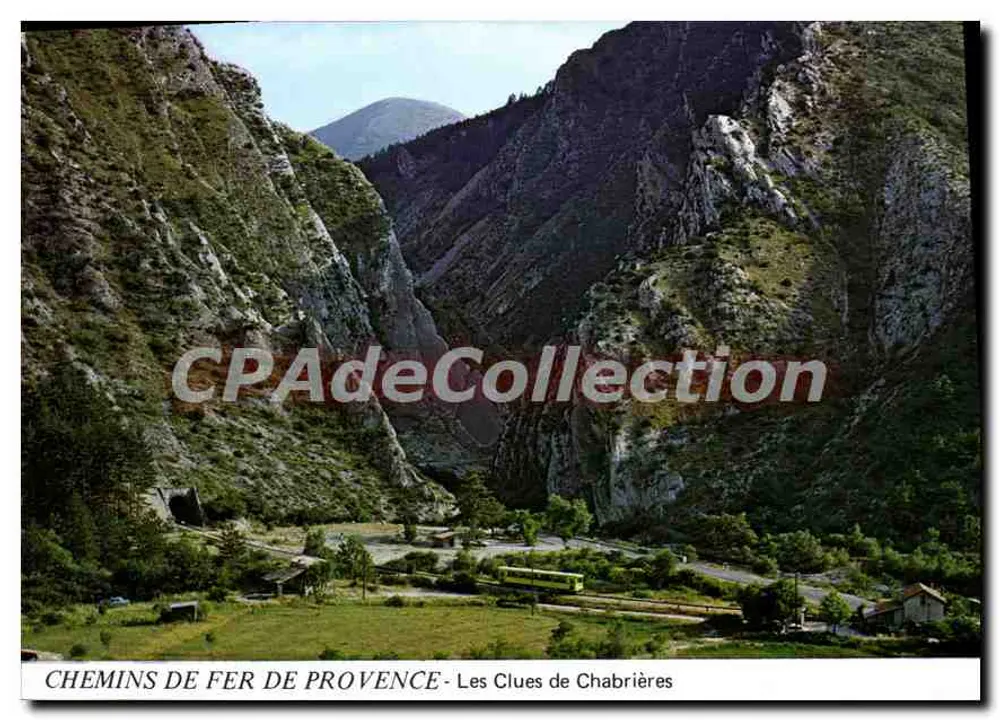 Die Clues de Chabrières — Eisenbahnen der Provence — Verlag NELA FILMS, Monaco, Nr. A104 - Vorderseite