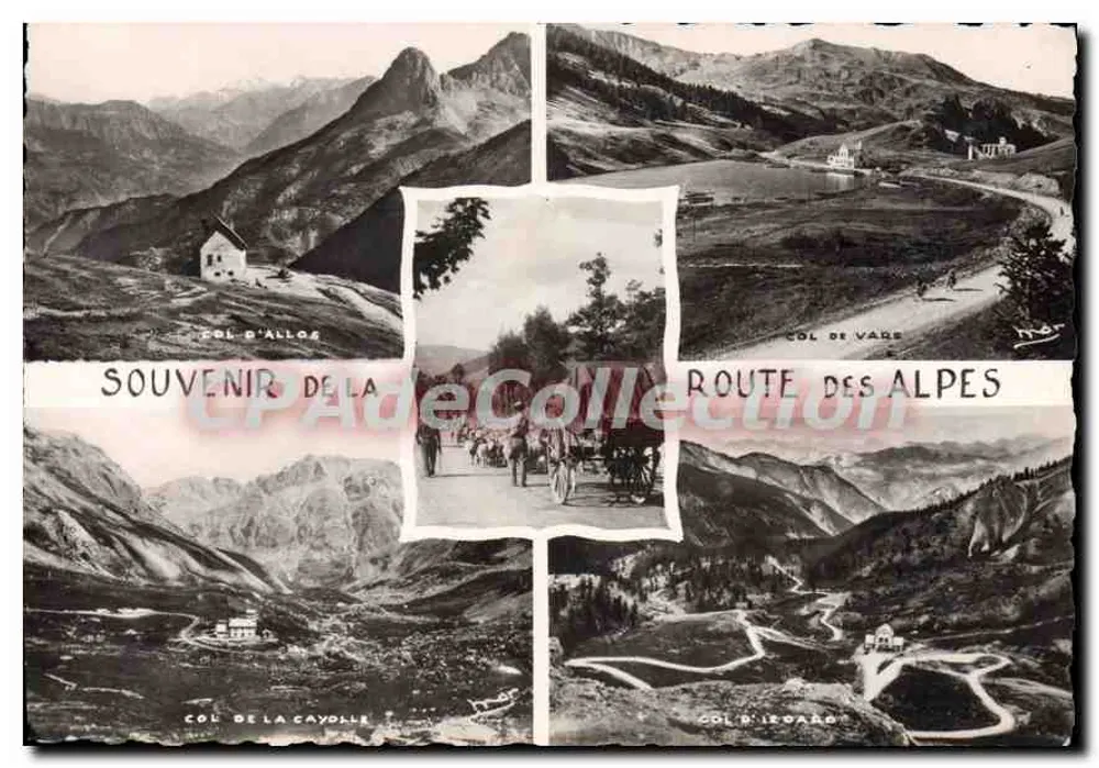Rodovia das Alpes — Col d'Allos, Col de Vare, Col de la Cayolle, Col d'Izoard — Les Éditions MAR, Boulevard de Cimiez, Nice - Frente