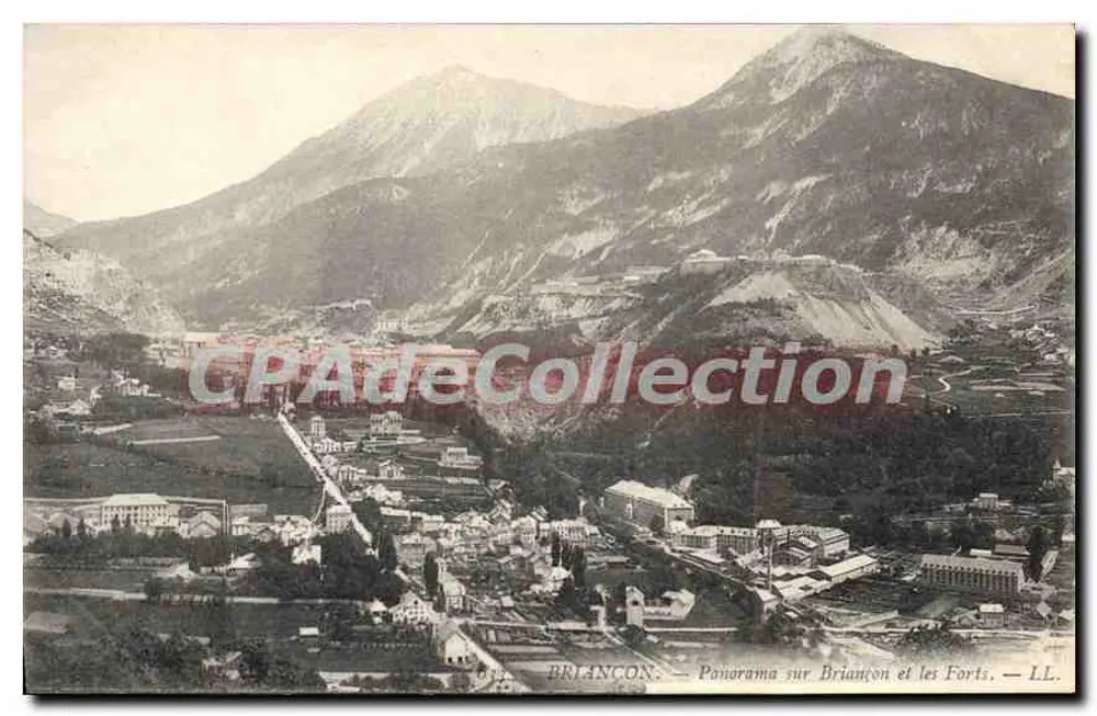 Briançon — Panorama of Briançon and the Forts — L.L. - Front