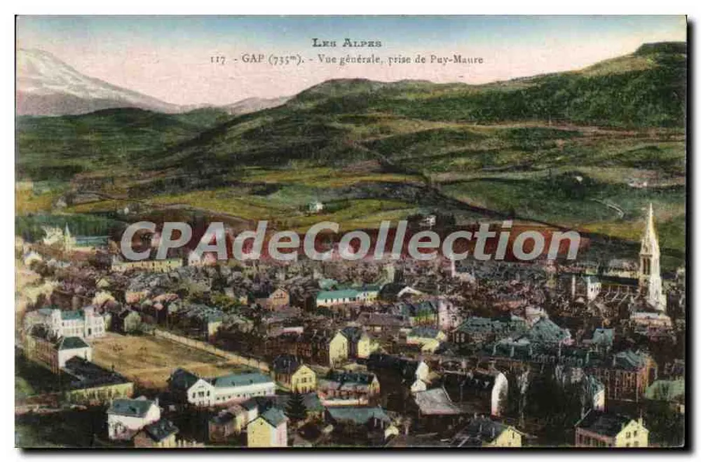 GAP — Allgemeiner Blick, aufgenommen von Puy-Maure — Die Alpen - Vorderseite