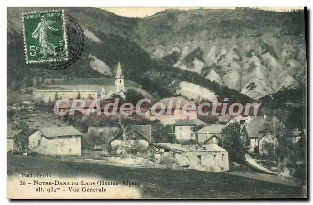 Notre-Dame-du-Laus (Hautes-Alpes) — Allgemeiner Blick — Foto Perrin Nr. 36 - Vorderseite