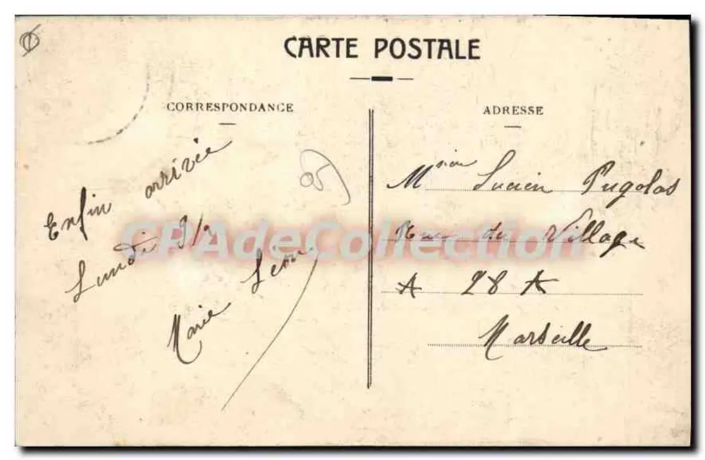 Embrun (870 Meter) — Allgemeiner Blick, Pic de Méalle (2.420 Meter) im Hintergrund — Verlag E.Q. - Rückseite