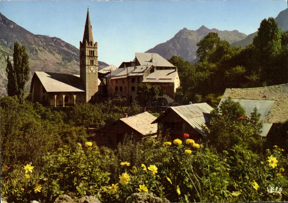 Risoul — Kirche und Pic de Gulliestre — IRIS - Vorderseite