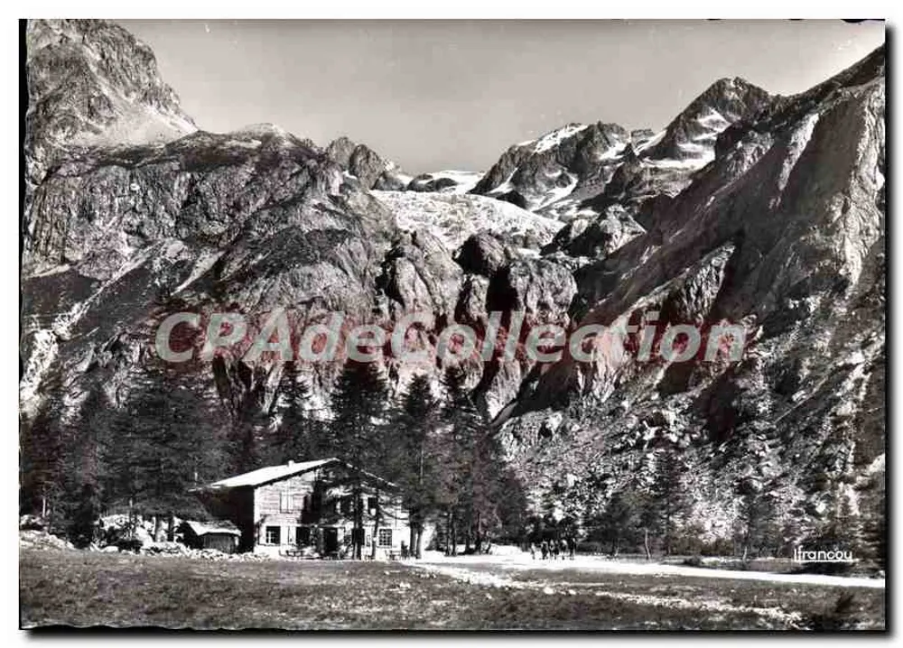 Chalet du Pré — Chalet der Frau CARLE (1875 m.) und der Weiße Gletscher — Éditions F. IRANCOU - Vorderseite