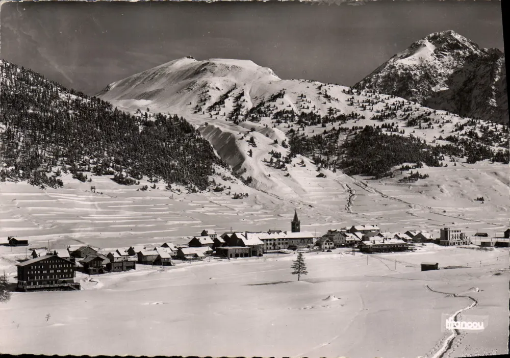 Montgenèvre — vista de inverno — Edições E. Francou - Frente