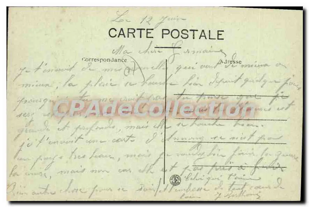 Annonay — Vista general del Colegio - Reverso